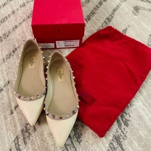 Valentino rockstud ballerina shoes